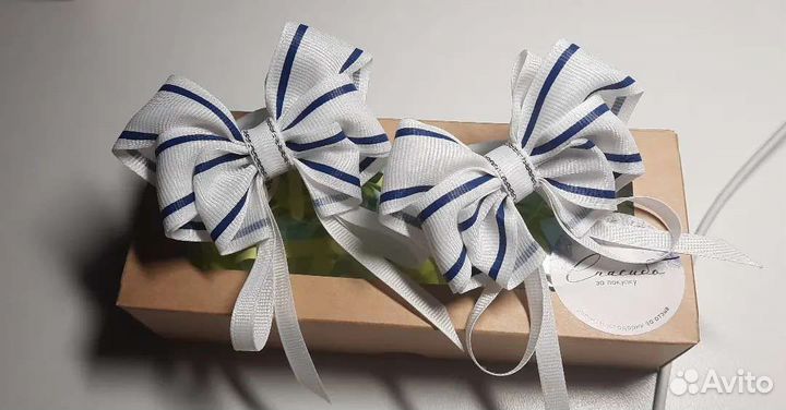 Школьные банты ручной работы