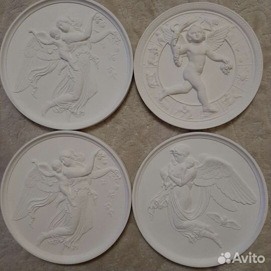 Гипсовое панно барельеф