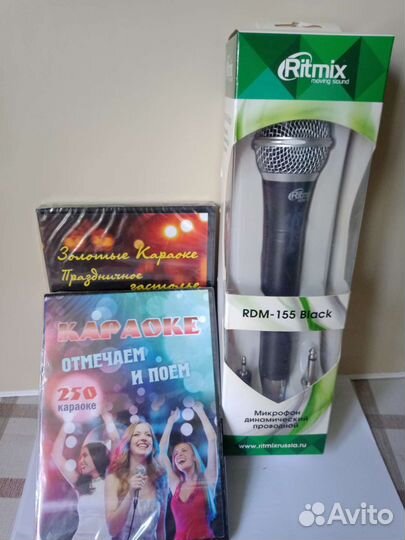 Микрофон для караоке + диски