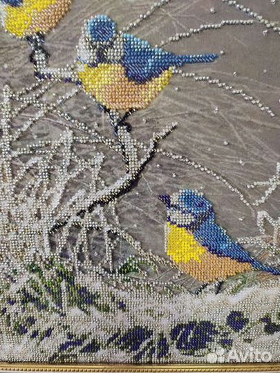 Синички на снегу (замечательный подарок)