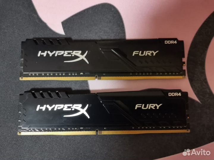 Kingston HyperX fury Black 16GB DDR4 3200 мгц