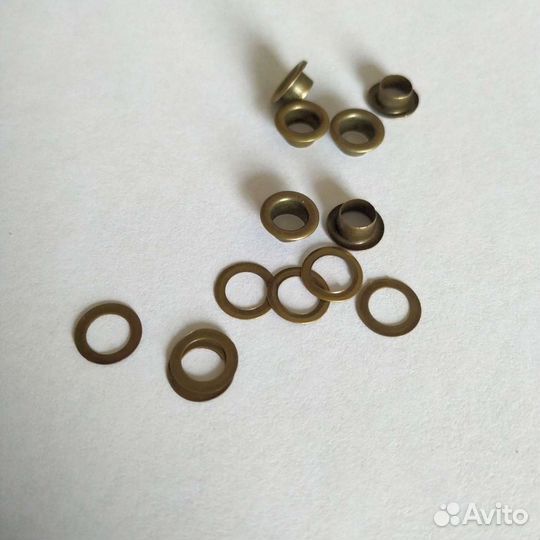 Люверсы круглые, 5мм, бронза