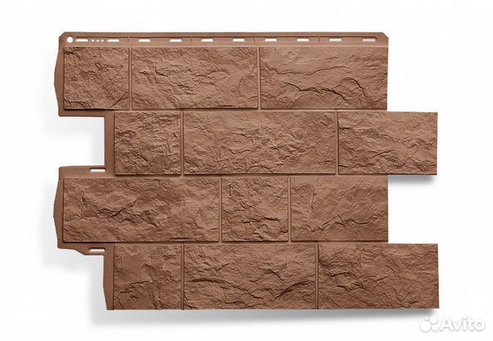 Фасадные панели Туф эко терракотовый Альта Профиль