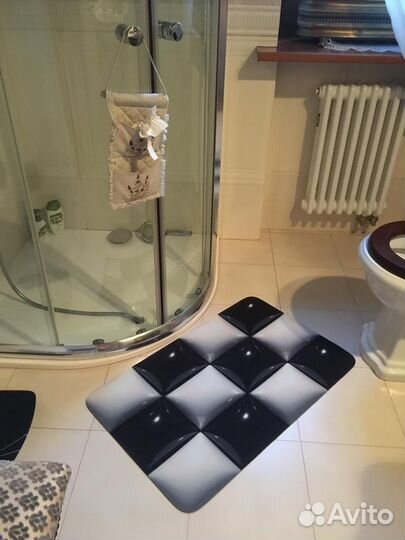 Противоскользящие коврики для ванной 3Д