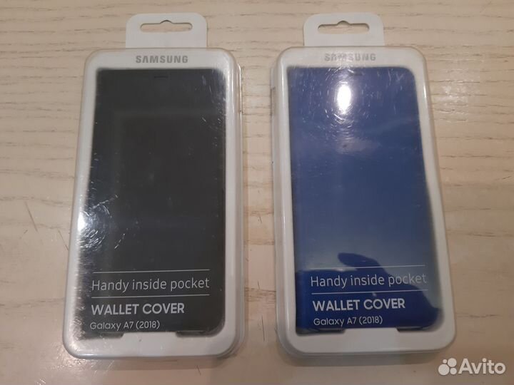 Оригинальный чехол-книжка Samsung A7 2018
