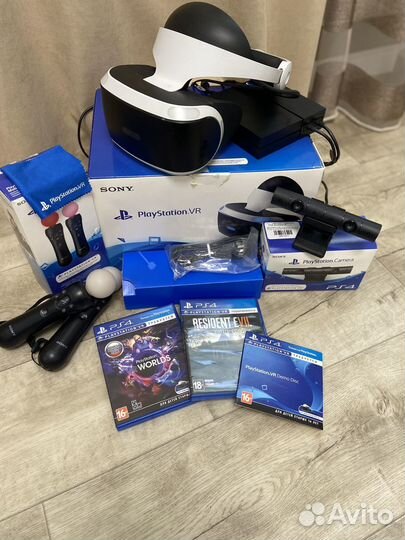 PS4 + Playstation vr с играми
