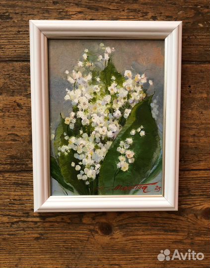 Картина маслом на холсте цветы