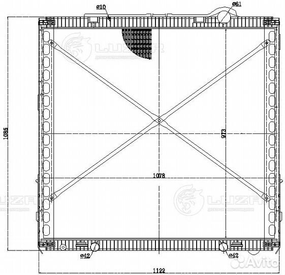 Радиатор охлаждения DAF XF 106/XG/XG+