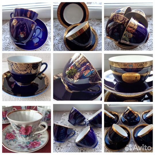 Чайные пары лфз Сервиз Фарфор СССР