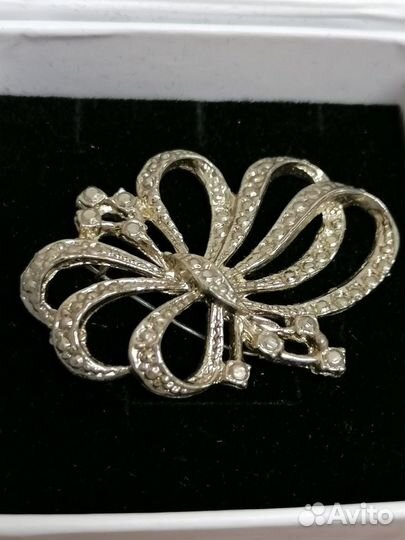 Брошь - бант старинная Винтаж