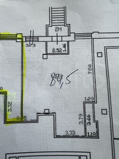 Свободного назначения, 84.5 м²