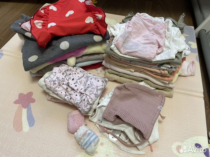 Пакет вещей для девочки 56-62размер