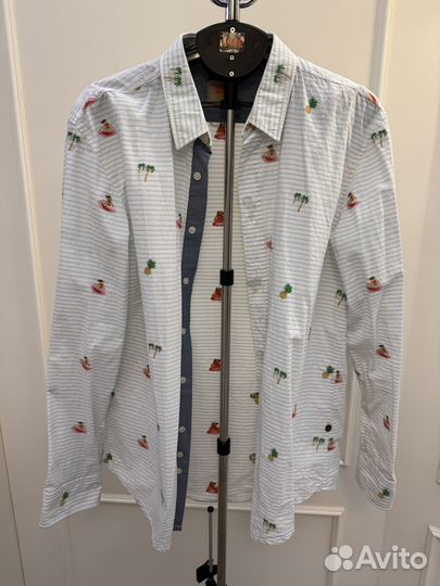 Мужская рубашка hugo Boss orange XL