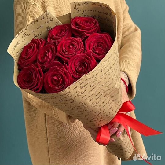 Букеты роз Цветы розы 9 роз 11 роз 15 роз