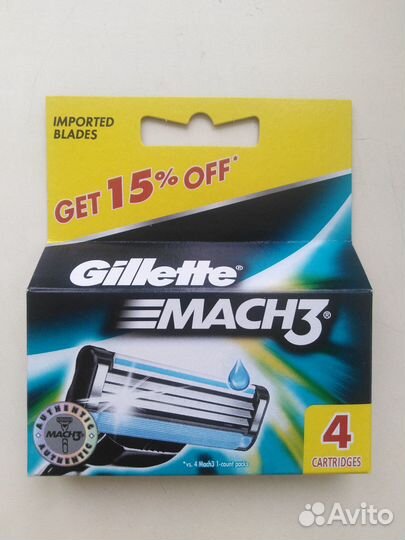 Лезвия для бритвы Gillette mach 3