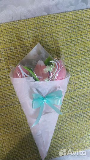 Букет тюльпанов из мыла