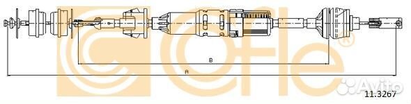 Cofle 113267 Трос сцепления автомат. регулировка P