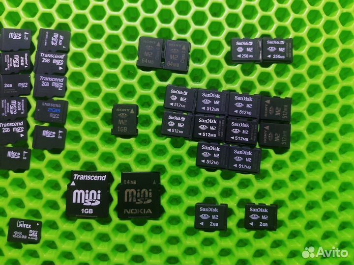 Карты памяти micro SD, M2, MMC, MS Pro Duo