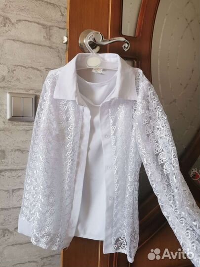 Школьная блузка 134 на девочку