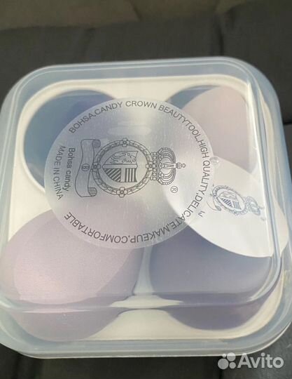 Набор спонжей для макияжа в кейсе