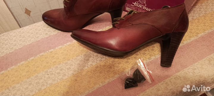Ботильоны натуральная кожа 37 размер, носила на 38