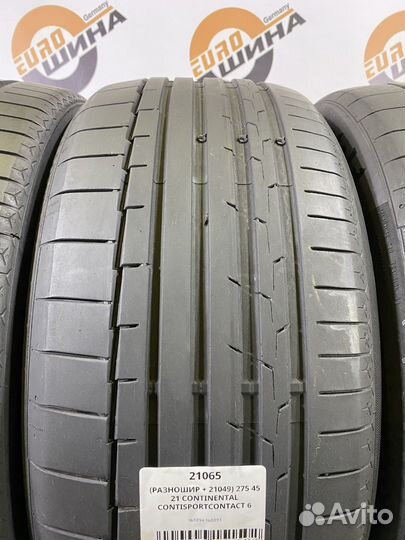 Continental ContiSportContact 6 275/45 R21 и 315/40 R21