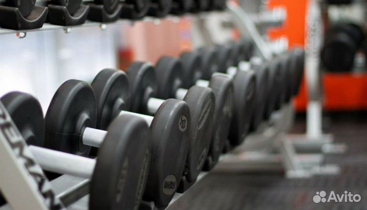 Гантели фиксированные обрезиненные 20 кг Foreman