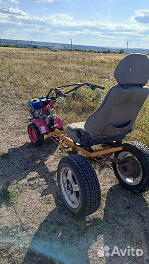 Мотоблок с адаптером и прицепом