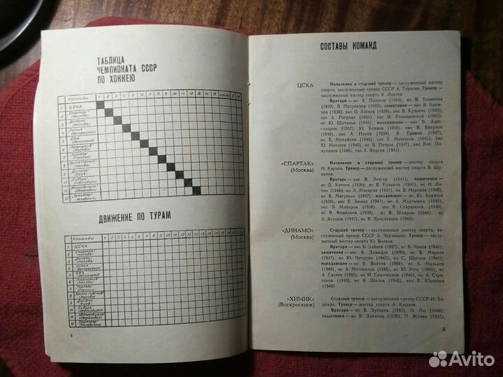 Хоккей /календарь 1968 год /ссср