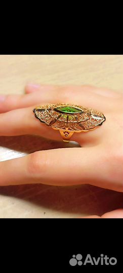 Золотое кольцо женское 585 Новое Лодочка