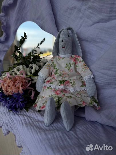 Игрушка мягкий заяц