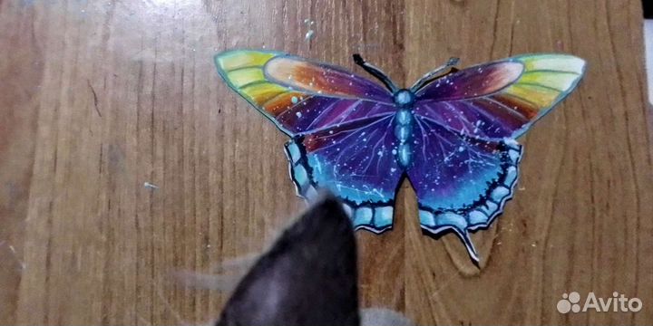 Бабочка из бумаги