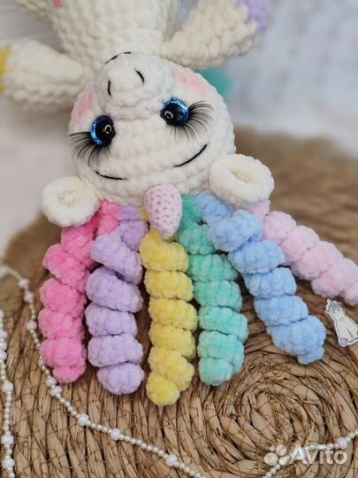 Единорог вязаный. ручной работы