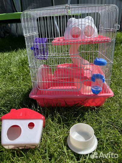 Клетка для джунгарского хомяка 3х этажный