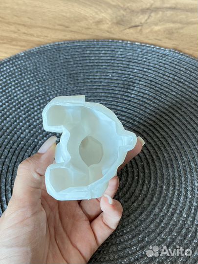 Силиконовая форма для гипса свечей бетона фигурка