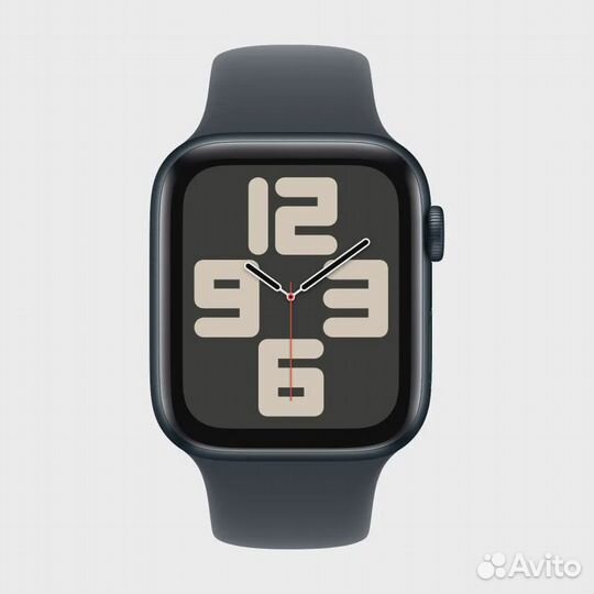 Apple Watch SE (2024) 44mm Midnight Sport Band