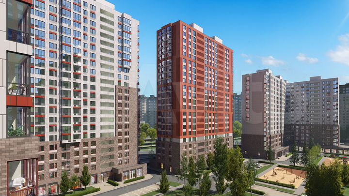 3-к. квартира, 56,3 м², 15/22 эт.