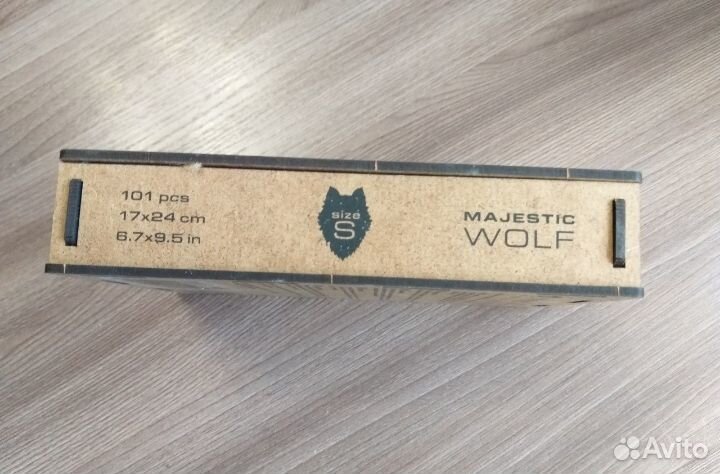 Пазл деревянный Волк размер S 101 деталь