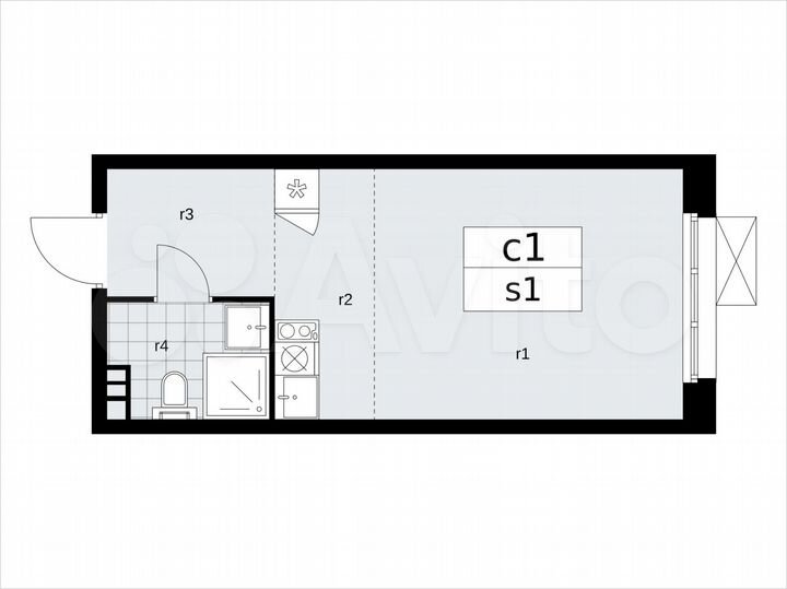 Квартира-студия, 26 м², 3/17 эт.