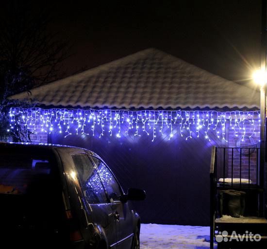 Гирлянда Бахрома Уличная Мерцающая