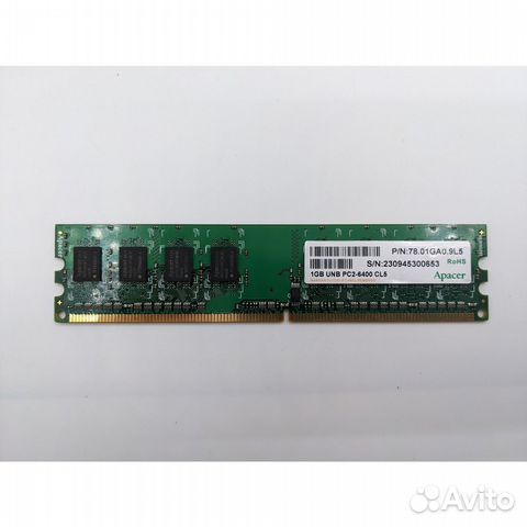 Модуль памяти Apacer 78.01GA0.9L5, DDR2, 1 Гб, 640
