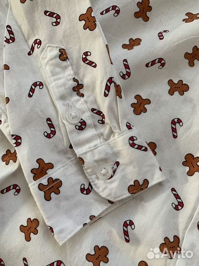 Рубашка новогодняя 122 для мальчика