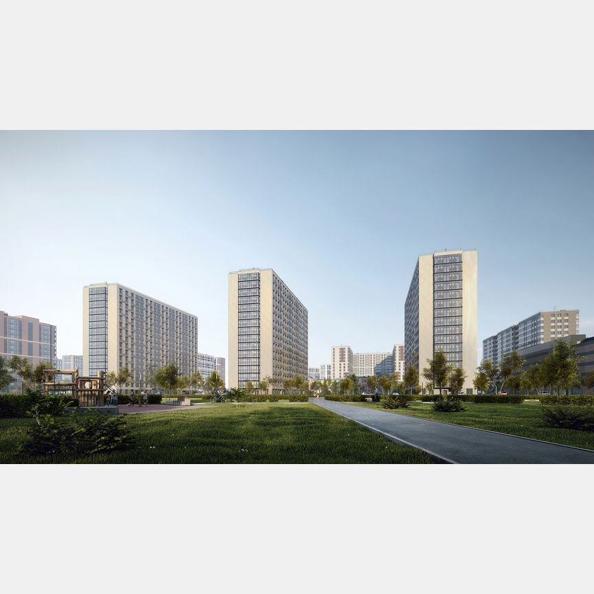 2-к. квартира, 63,1 м², 6/16 эт.