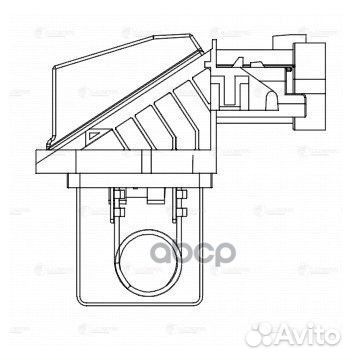 Резистор э/вент. охл. для а/м PSA 308 (07) /C4