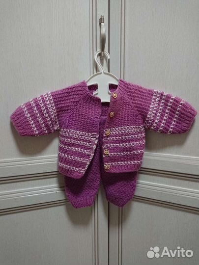 Детский Шерстяной костюм комплект 68-74