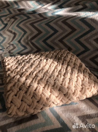 Плед детский вязаный ручная работа