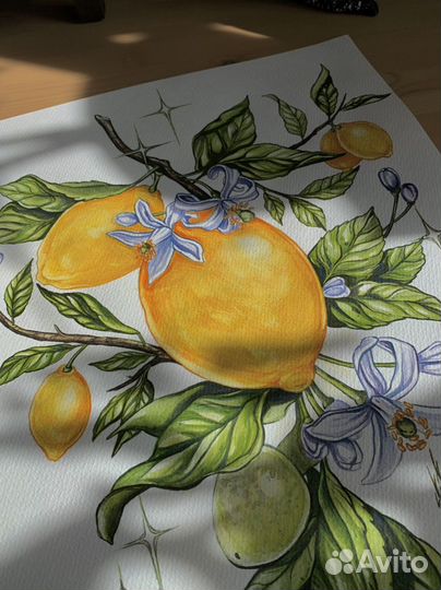 Интерьерная картина акварель