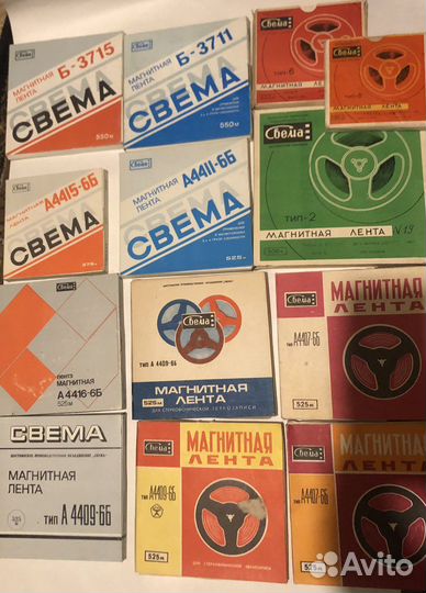 Магнитная лента катушки с записью