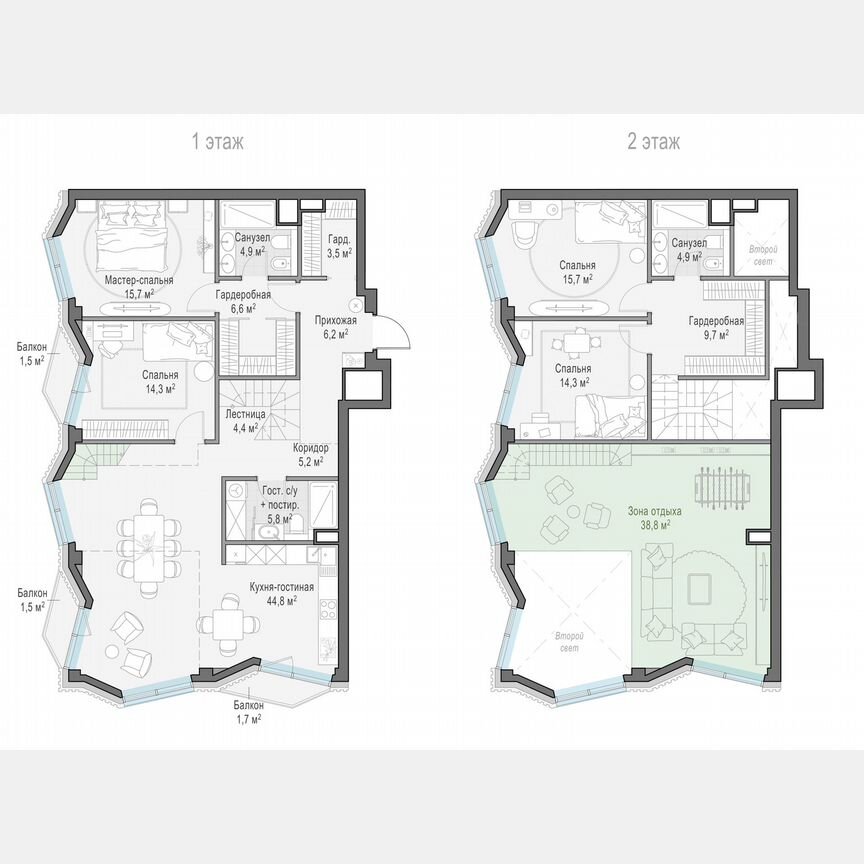 4-к. квартира, 157,9 м², 11/14 эт.