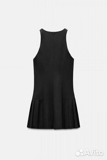 Zara оригинал короткое платье с горловиной халтер